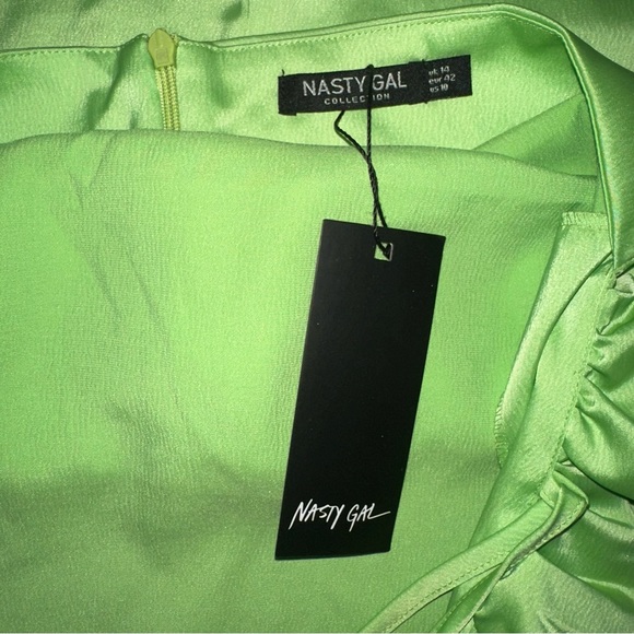 Nasty Gal Lace Up Back Satin Cami Mini Dress - Picture 10 of 10